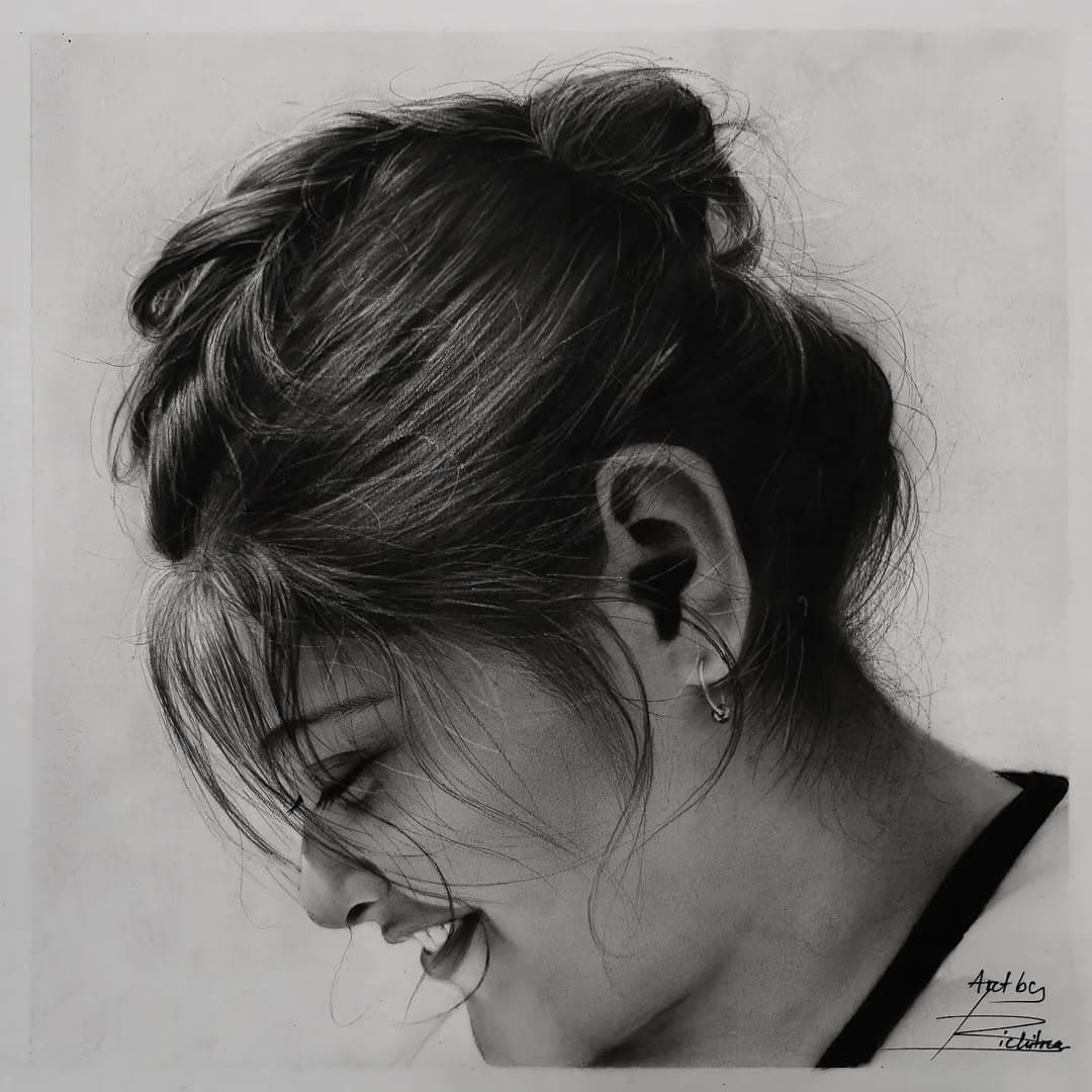 Hand-drawn Charcoal Sketch in Charcoal style