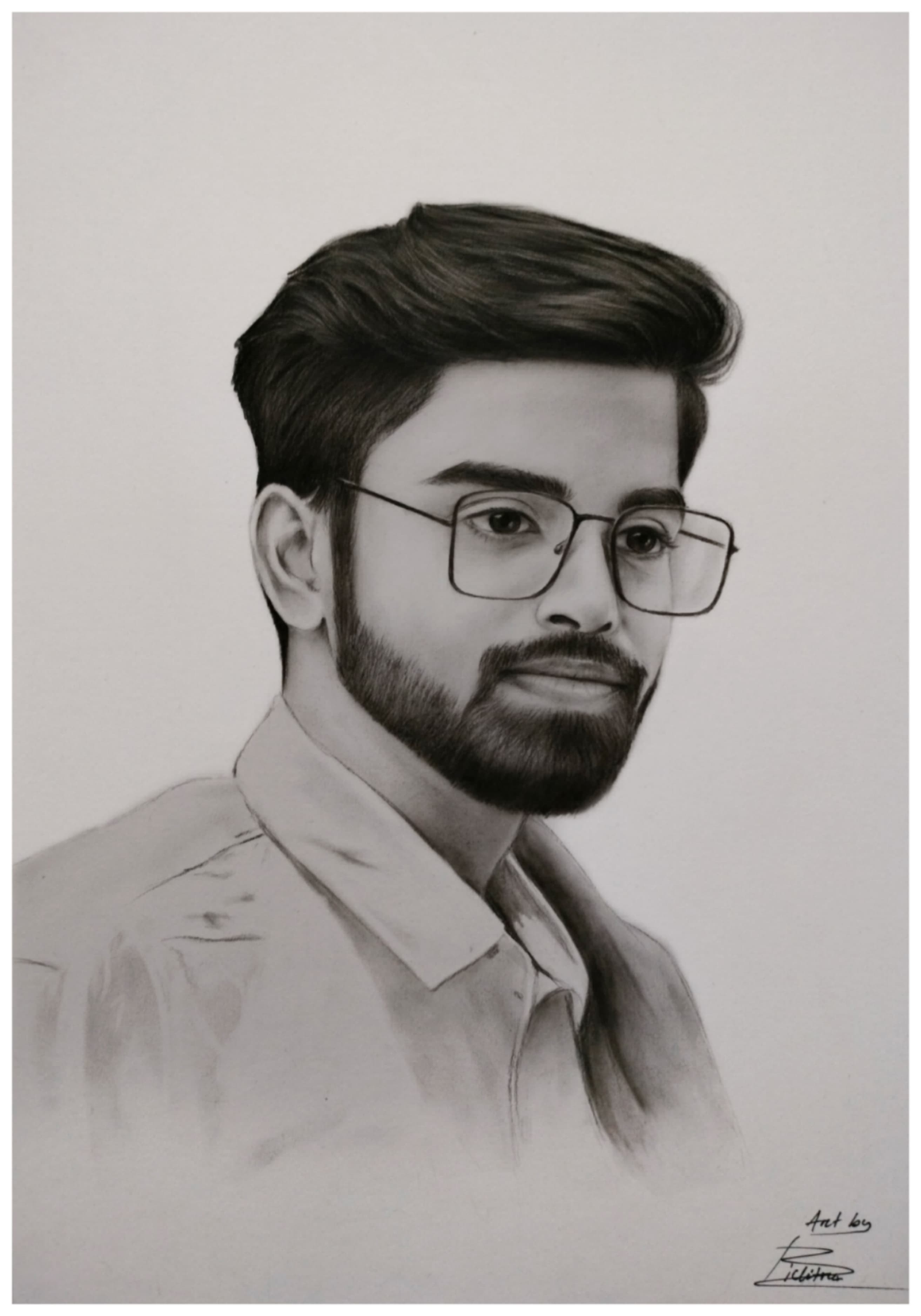 Hand-drawn Charcoal Sketch in Charcoal style