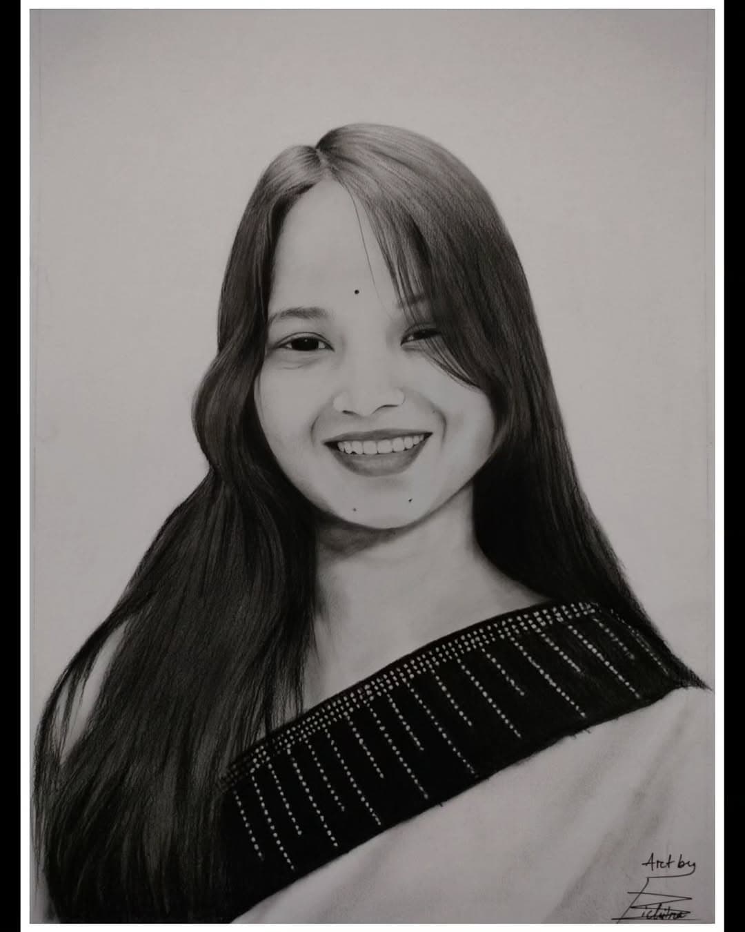 Hand-drawn Charcoal Sketch in Charcoal style