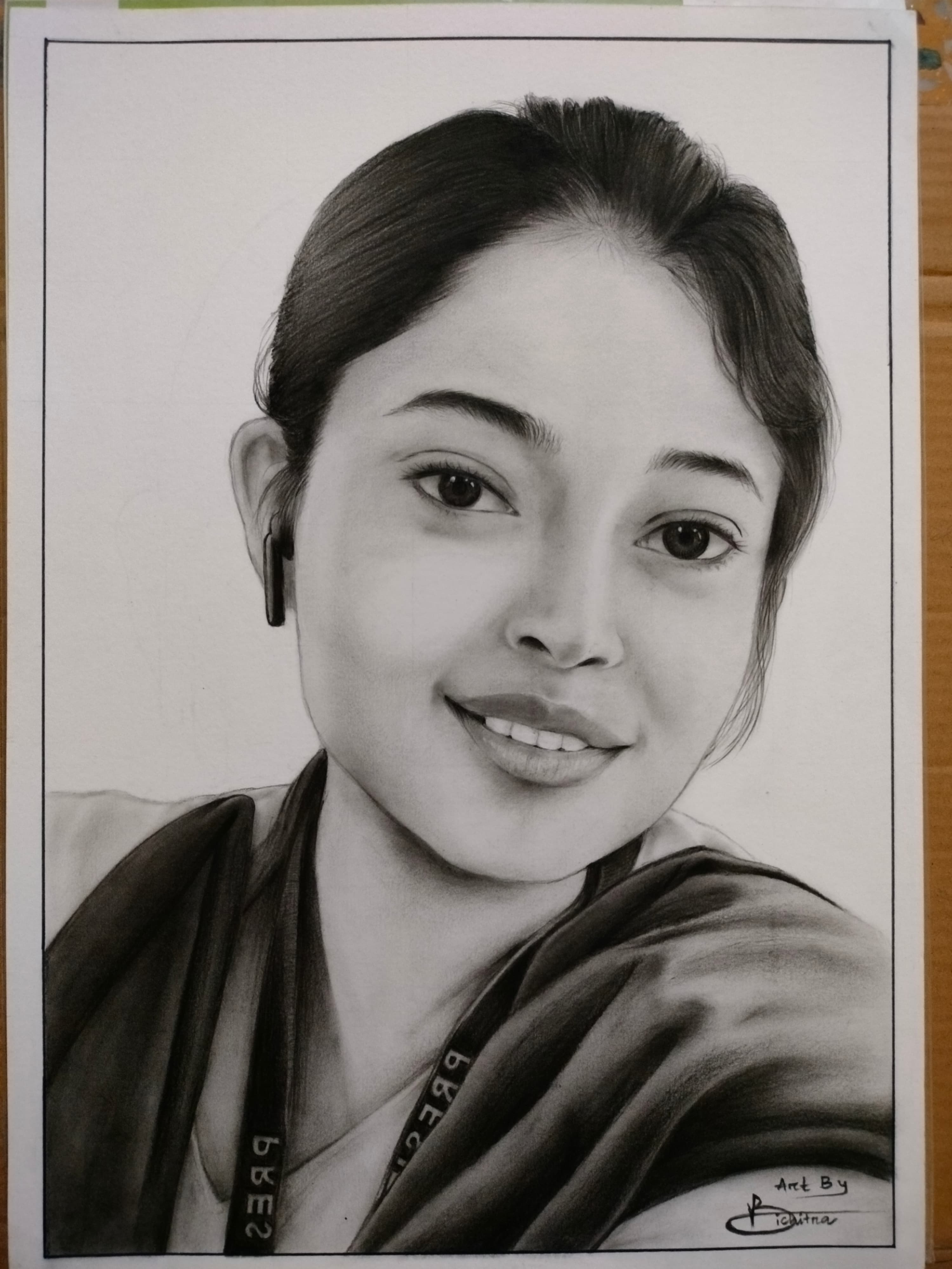 Charcoal Sketch — hand-drawn charcoal portrait by Cart of Arts